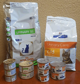 Cat food that shop prevents urinary crystals